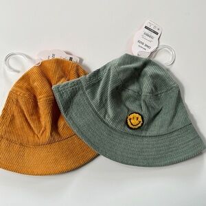 Wonder Nation Cotton Unisex Corduroy Bucket Kids Hats Bundle